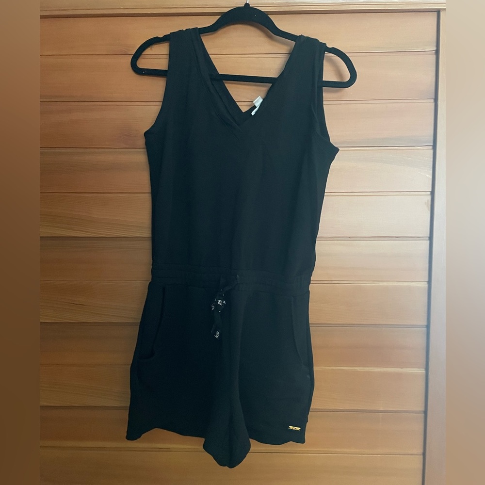 Calvin Klein V Neck Drawstring Romper